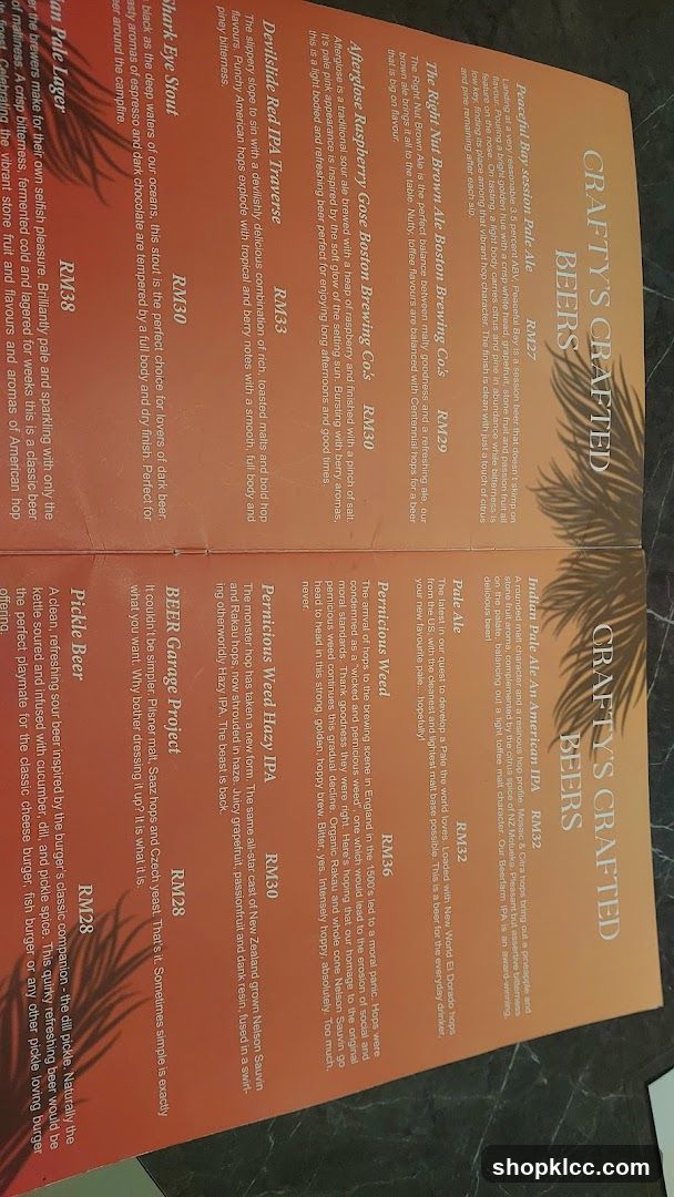 CRAFTY'S CRAFTED BEERS