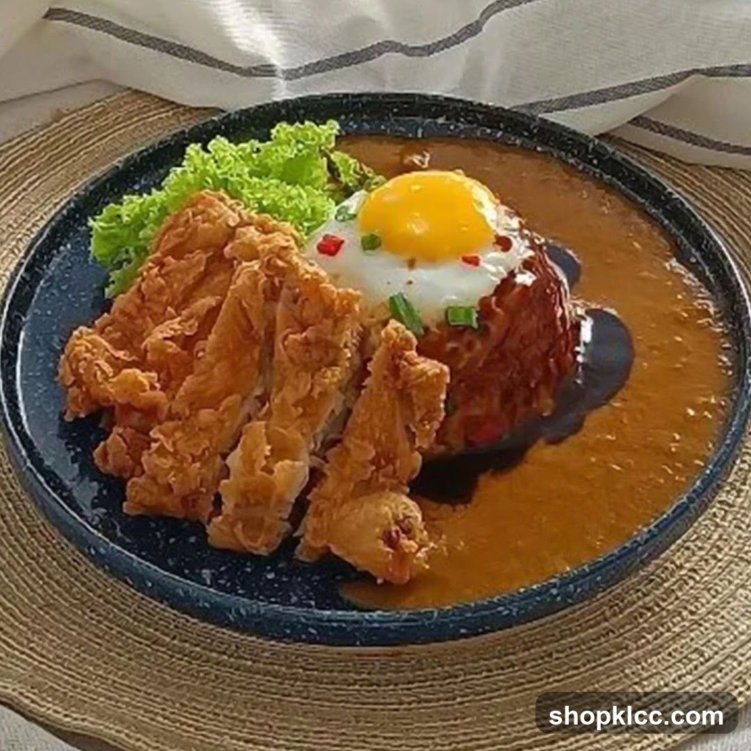 Fried Chicken and Rice with Egg