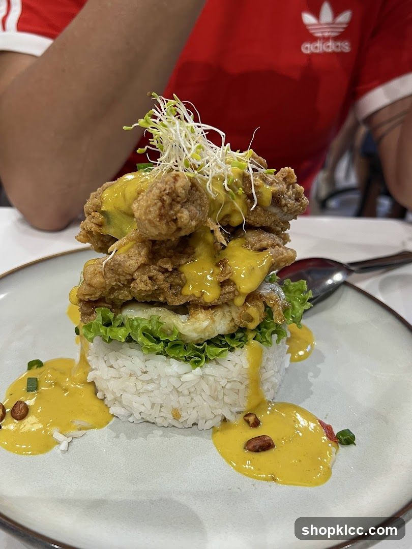 Fried Chicken and Rice Dish