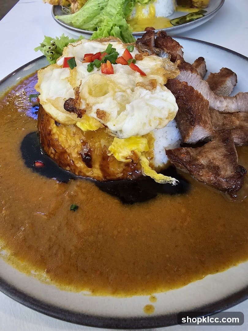 Pork Curry Rice with Fried Egg