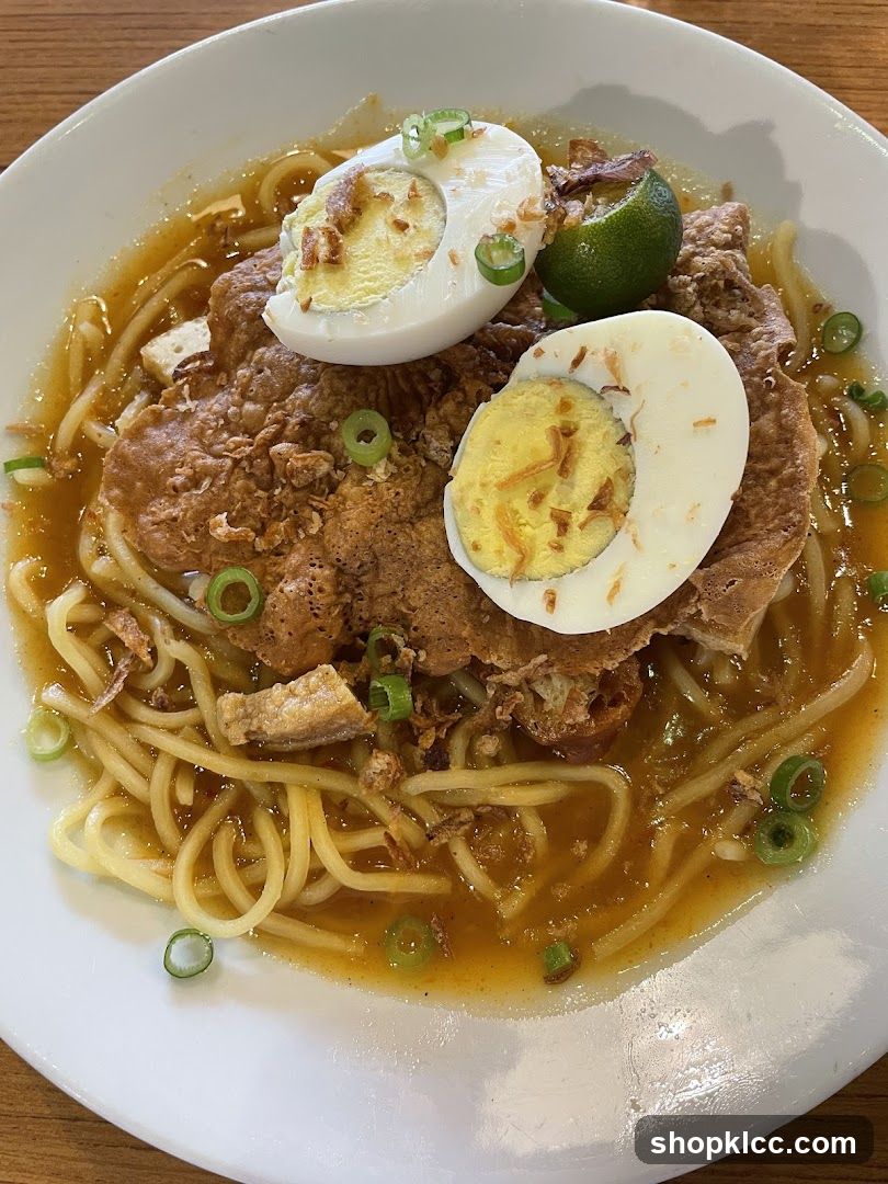 Noodle Dish with Egg and Meat