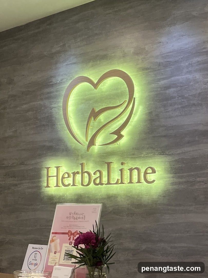 Herbaline Logo and Signage