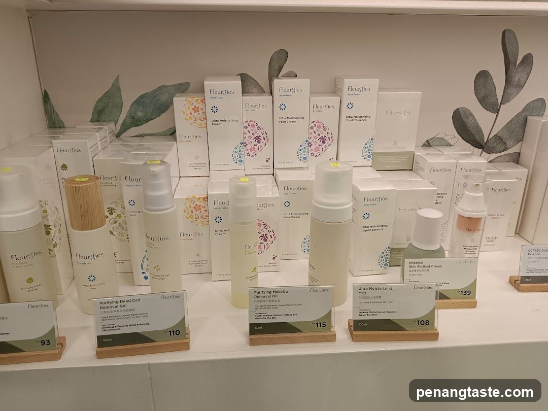 Skincare Products Display