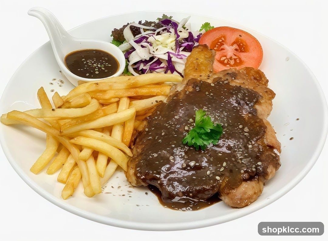 Chicken Steak with Fries and Salad
