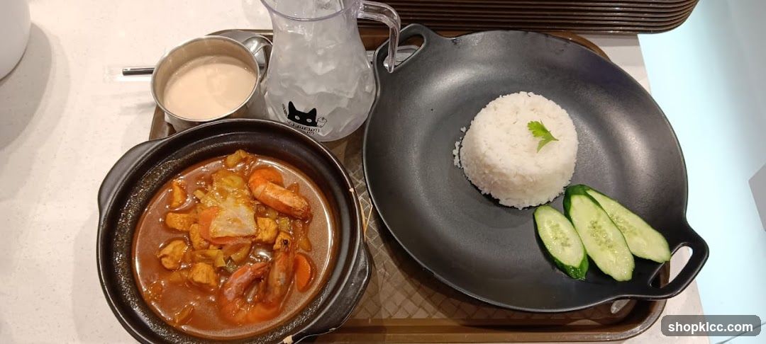 Curry with Rice and Side Dishes