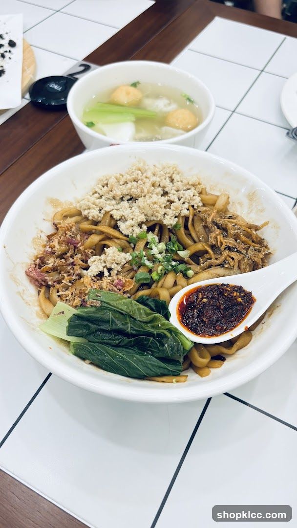 Noodles with Toppings and Soup