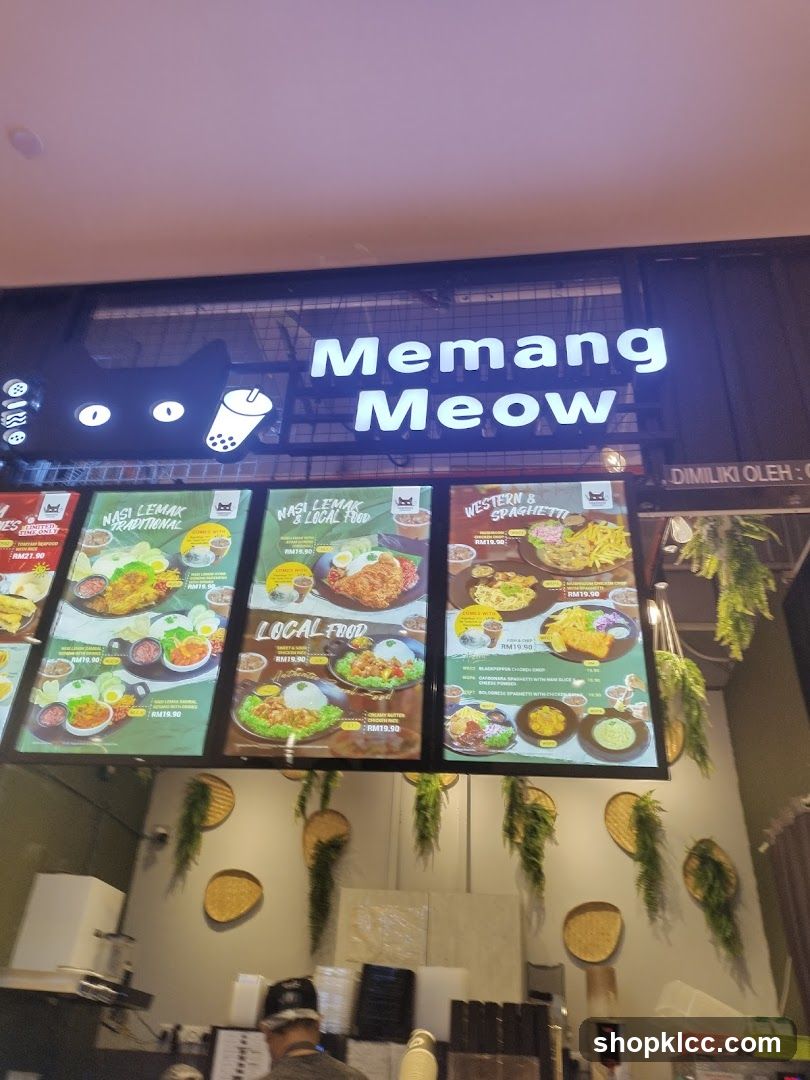 Memang Meow Menu