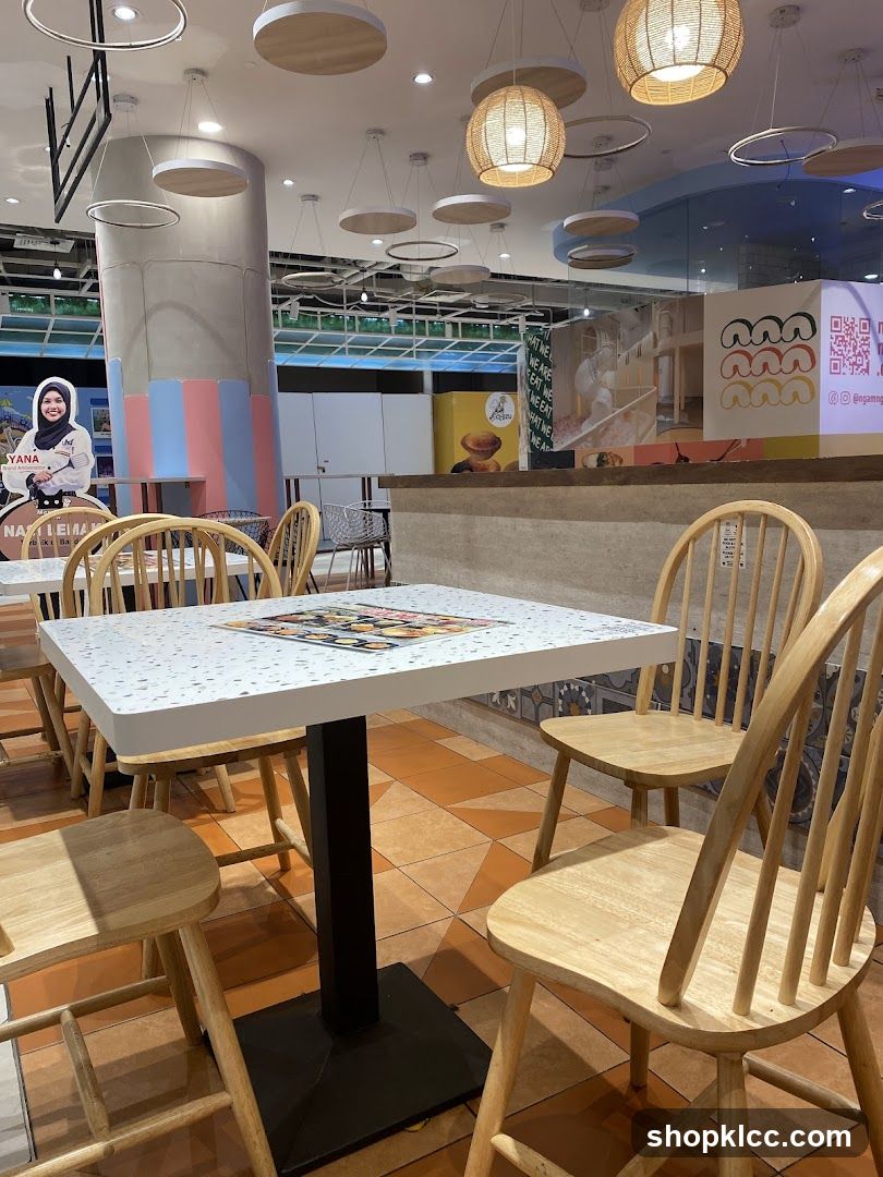 Restaurant Interior with Tables and Chairs