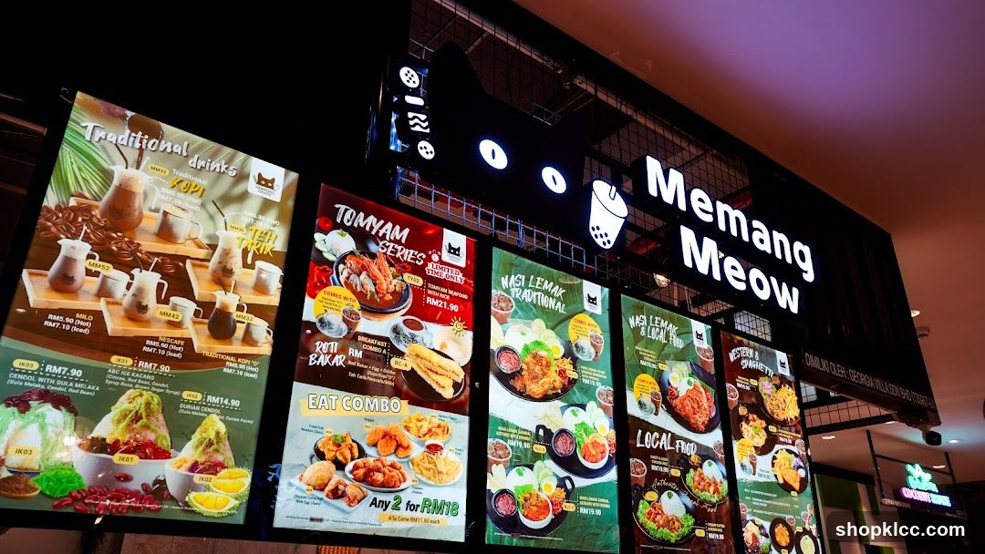 Memang Meow Menu Boards