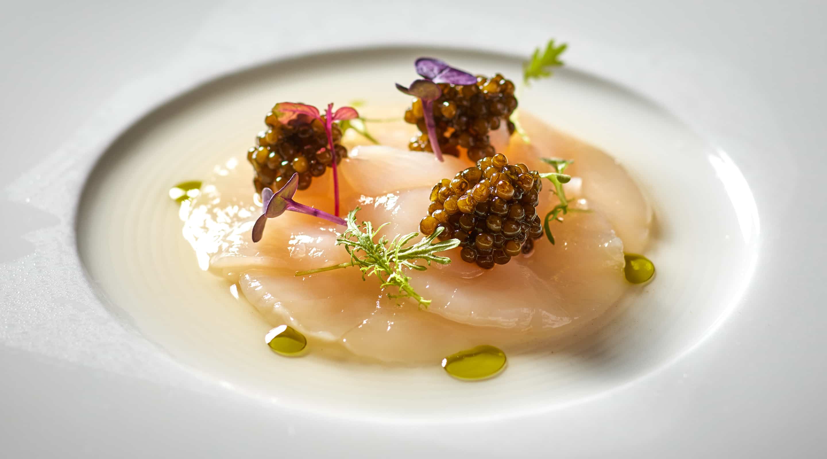 Seasonal main course at Cilantro fine dining restaurant