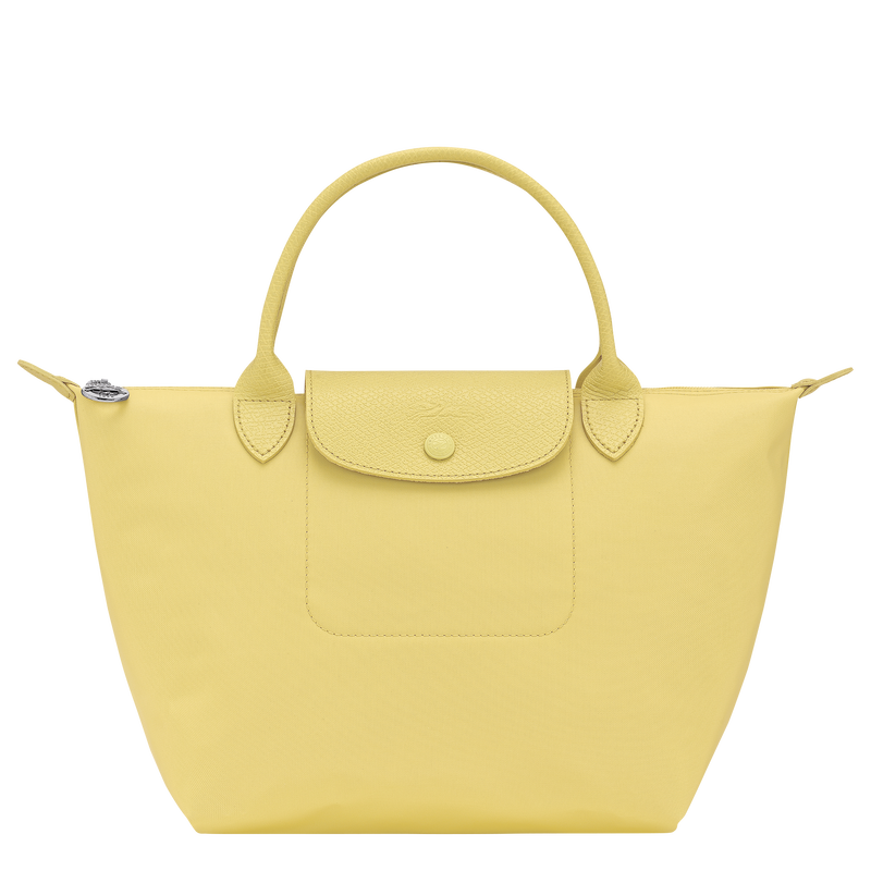 Longchamp Le Pliage One handbag in Lime recycled canvas from the Monochrome Manifesto collection