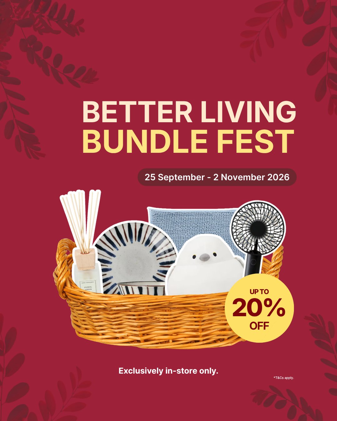 NITORI Better Living Bundle Fest at Suria KLCC Level 4 until 2 November 2026