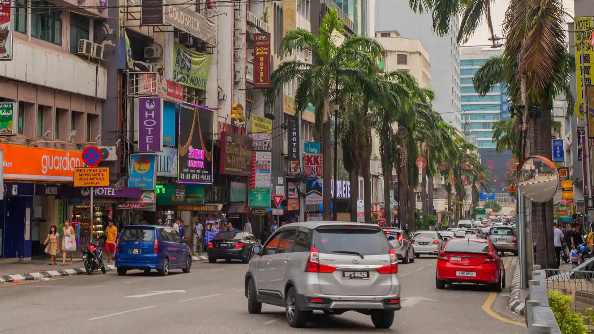 Bukit Bintang shopping district around Pavilion KL